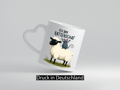 Ich bin Rattenschaf | Wortspiel Schafswolle schäftschen v2 lustiger Spruch
