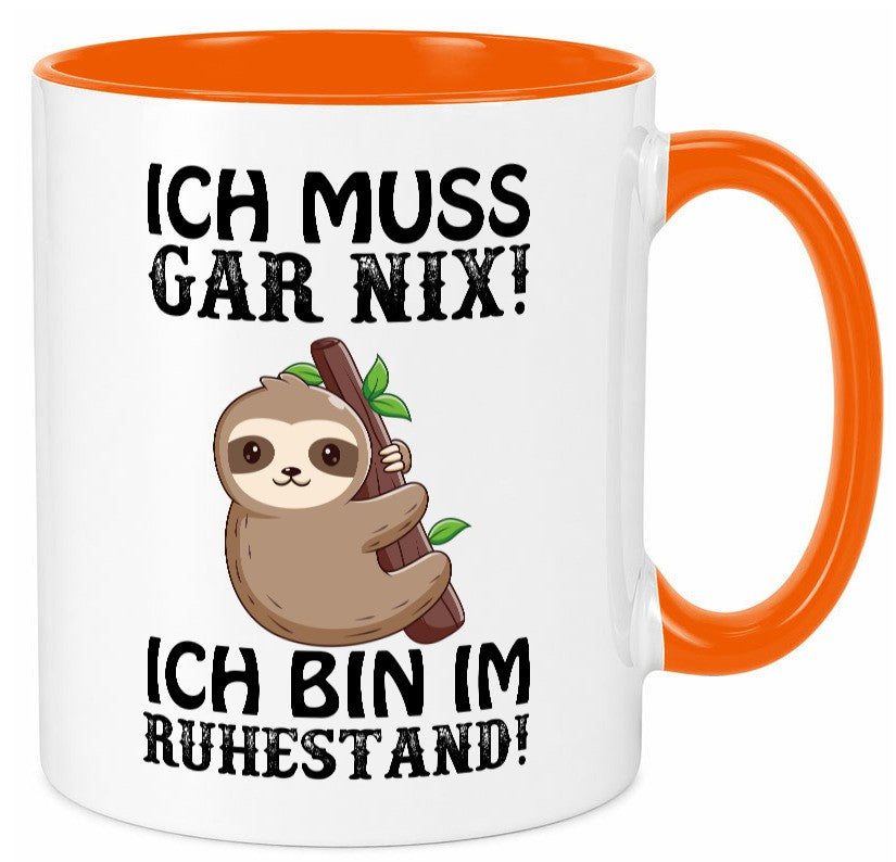 Ich bin im Ruhestand Humor Jubiläum Geschenkidee Tasse
