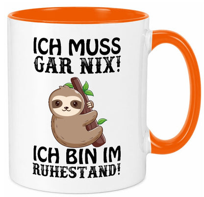 Ich bin im Ruhestand Humor Jubiläum Geschenkidee Tasse