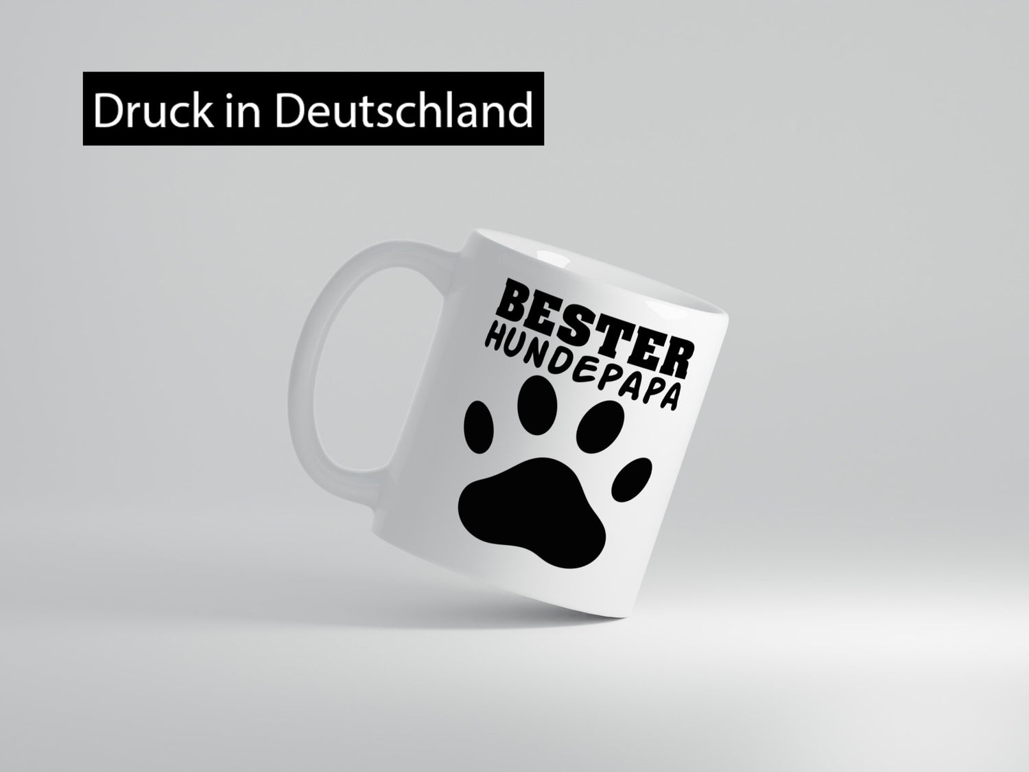 Bester Hundepapa | Hundebesitzer Tasse Pfotenabdruck Humor Tierliebhaber