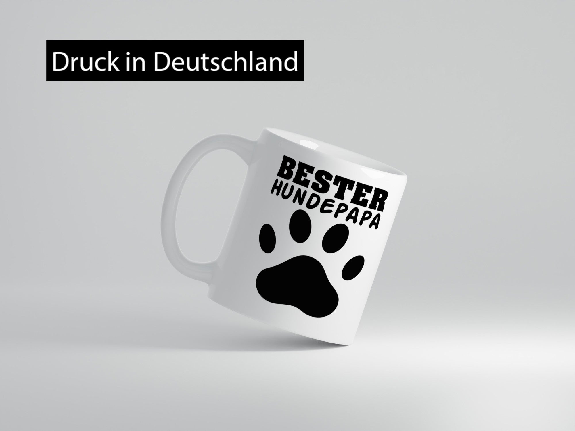 Bester Hundepapa | Hundebesitzer Tasse Pfotenabdruck Humor Tierliebhaber
