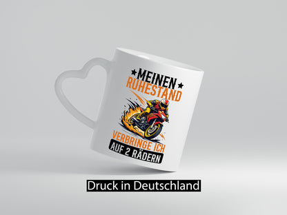 Meinen Ruhestand verbringe ich auch 2 Rädern | Rentner Geschenk Jubiläum