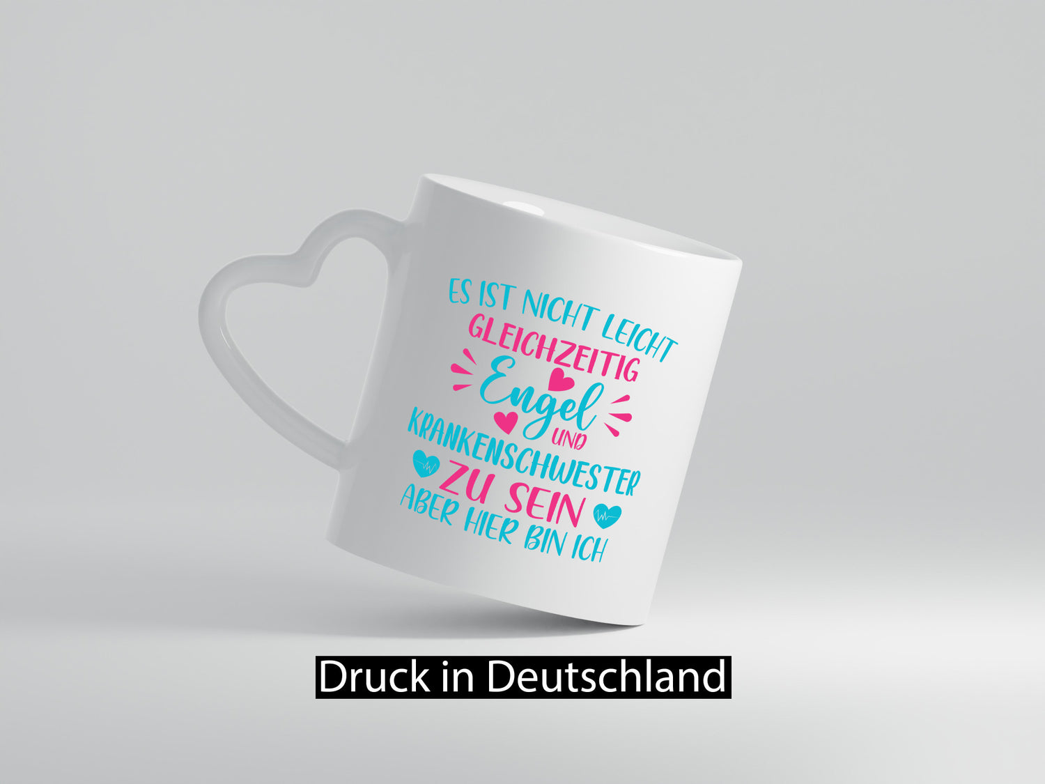 Gleichzeitig Engel und Krankenschwester | Herzschlag Humor Geschenkidee Tasse