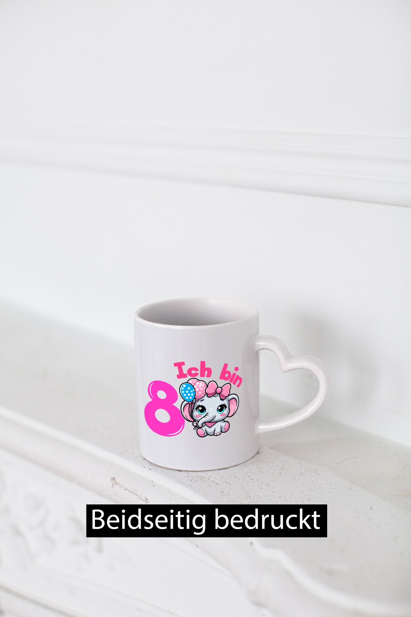 8. Geburtstag | 8 Jahre Elefant Mädchen Humor Geschenkidee Tasse