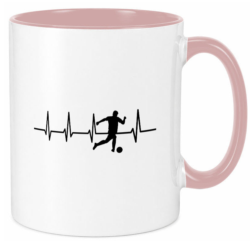 Fußball Herzschlag | Motiv Fussballer Ballsport Team Geschenk Humor Tasse