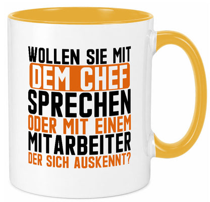 Wollen sie mit dem Chef Sprechen | Mitarbeiter Humor Arbeit Kollegen Büro