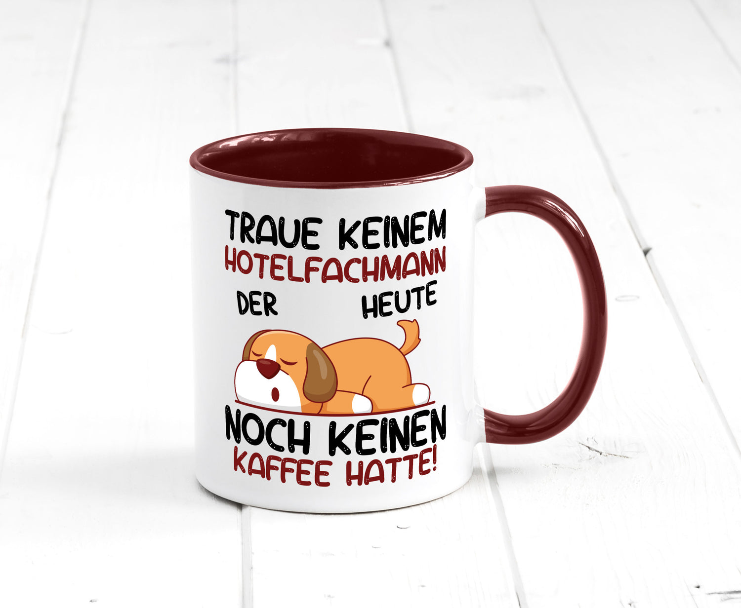 Traue keinem Hotelfachmann |Hotel lustig Humor Geschenkidee Geschenk Tasse
