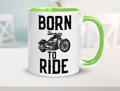 Born to ride | Biker Tasse Motorradfahrer Motorrad lustiger Spruch Geschenk