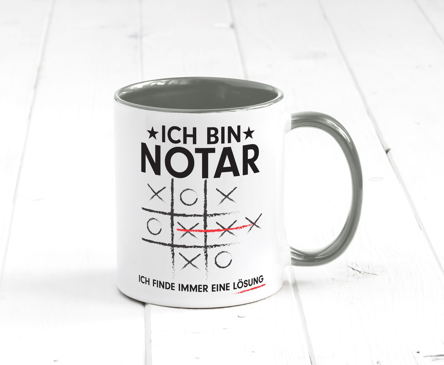 Löse Probleme: Notar | Jurist lustiger Spruch Geschenk Humor Geschenkidee Tasse