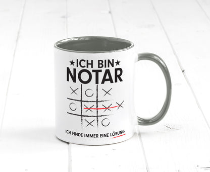 Löse Probleme: Notar | Jurist lustiger Spruch Geschenk Humor Geschenkidee Tasse