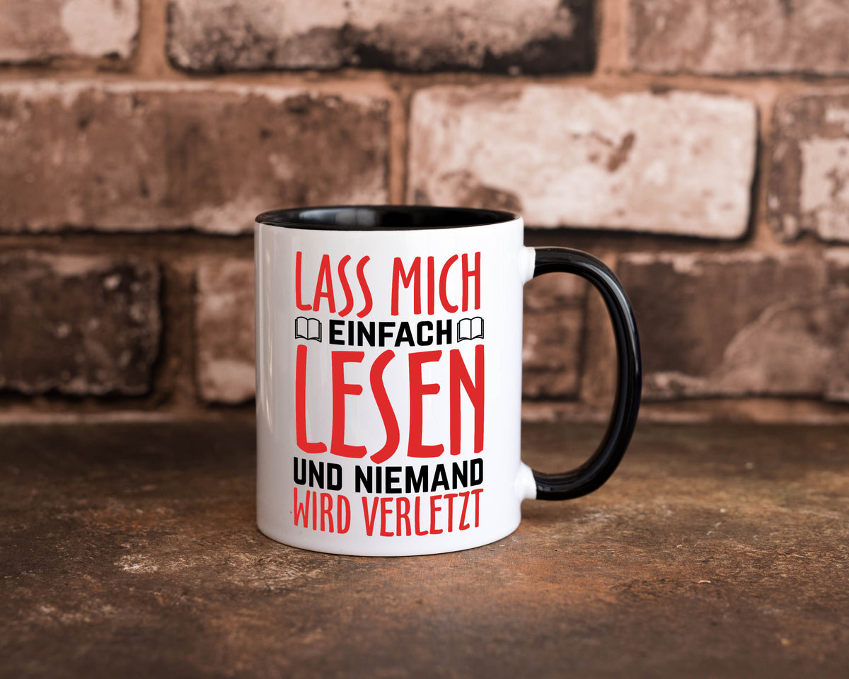 Lass mich Lesen Humor Geschenkidee Tasse