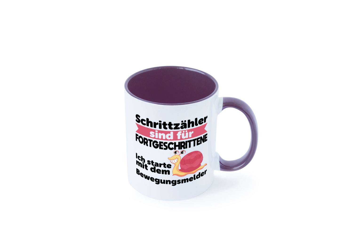 Schrittzähler Fortgeschrittene, Bewegungsmelder | Schnecke Geschenk Humor