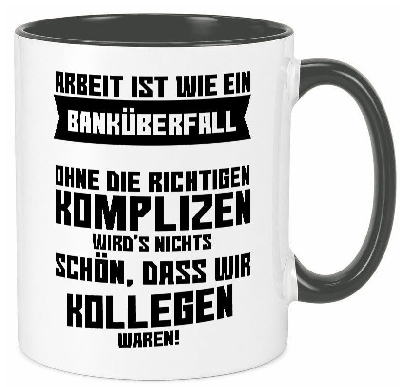 Arbeit | Kollegen Komplizen Jobwechsel Abschied Büro lustiger Spruch Geschenk