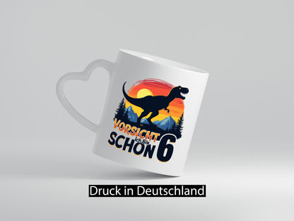 6. Geburtstag | 6 Jahre Dinosaurier Geschenkidee Humor Tasse
