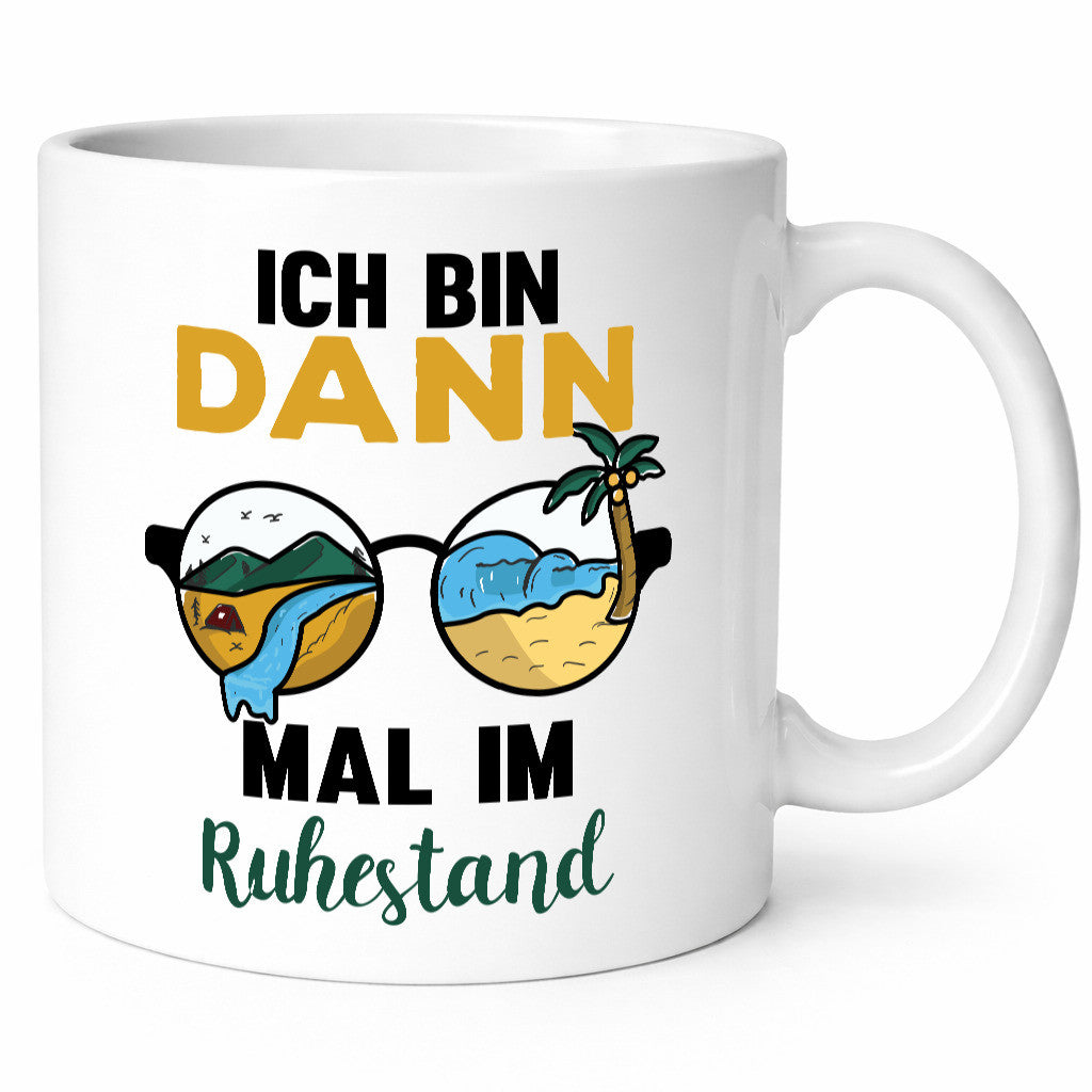 Bin dann mal im Ruhestand | Sonnenbrille Palme Meer lustig Jubiläum Geschenk