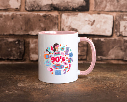 90er Jahre | Alte Zeit Nostalgie Humor Geschenkidee Tasse