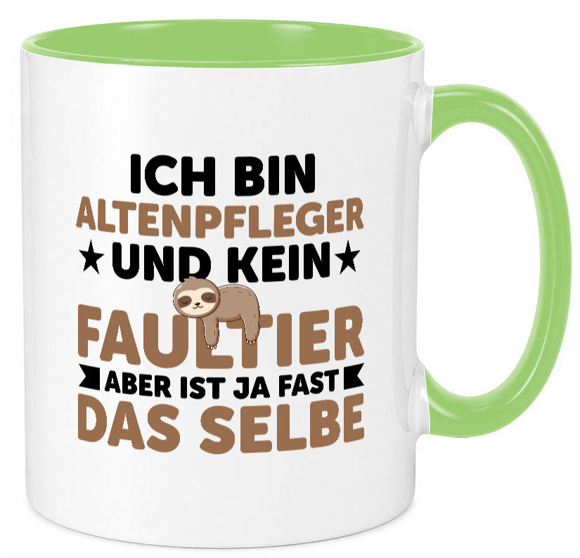 Ich bin kein Faultier: Altenpfleger | Pflegepersonal v2 Humor Tierliebhaber
