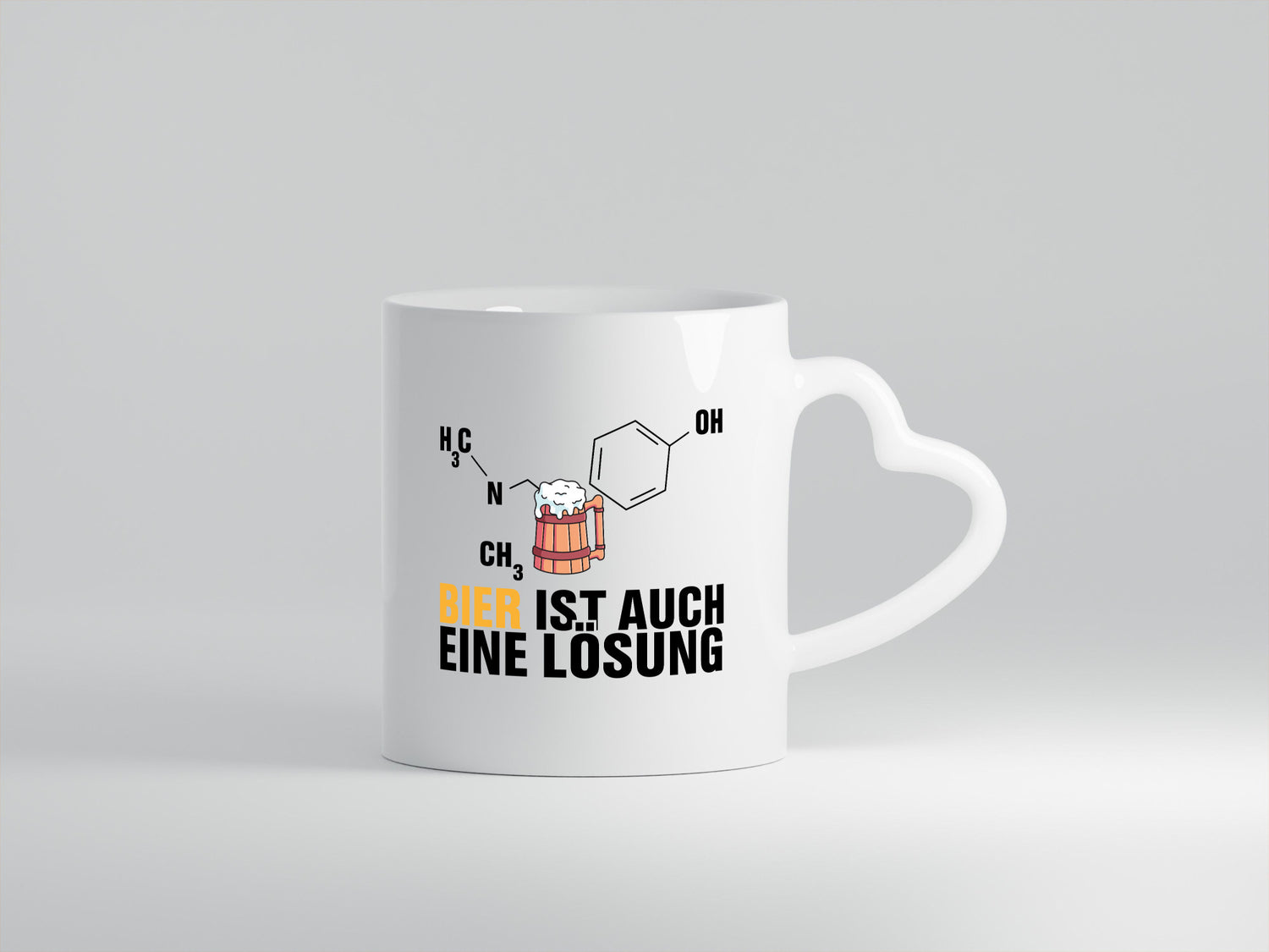 Bier Lösung lustig Humor Geschenkidee Geschenk Tasse