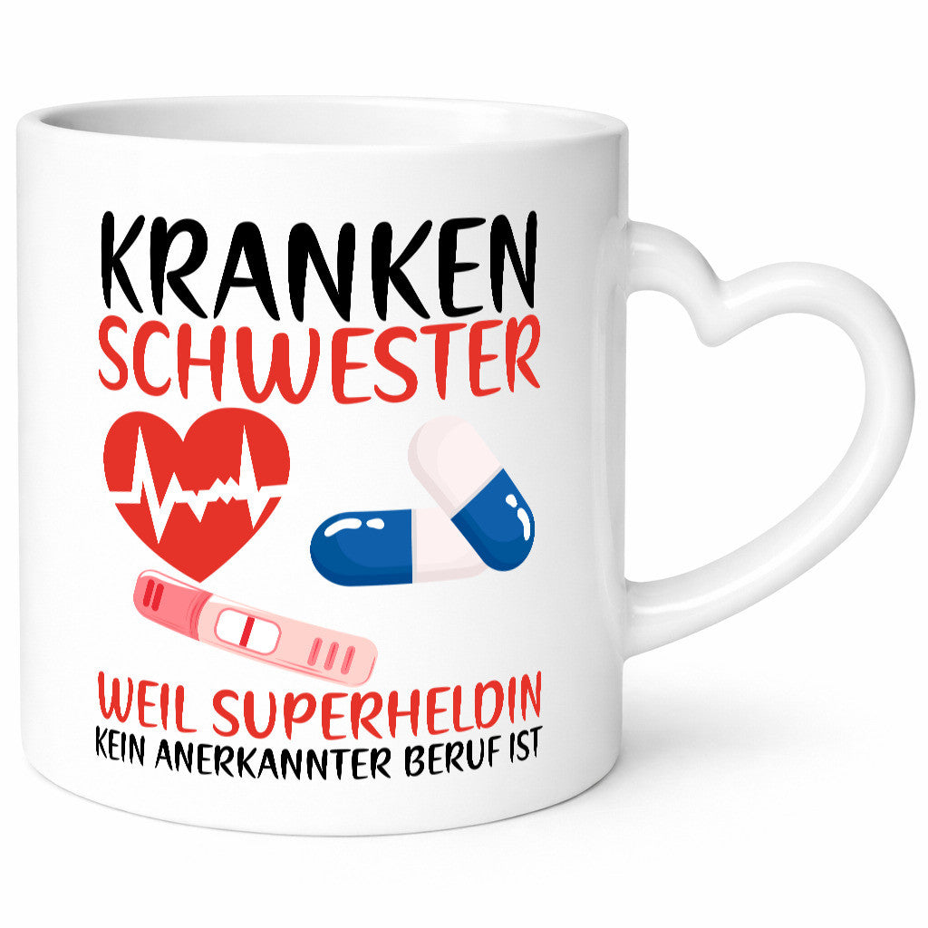 Krankenschwester | Pflegerin Superheldin Pflaster Geschenk Humor Geschenkidee
