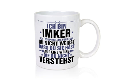 Löse Probleme: Imker | Imkerei v2 Geschenkidee Humor Tasse
