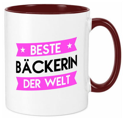 Beste Bäckerin | Bäckerei Frauen Backen lustig Humor Geschenkidee Geschenk Tasse