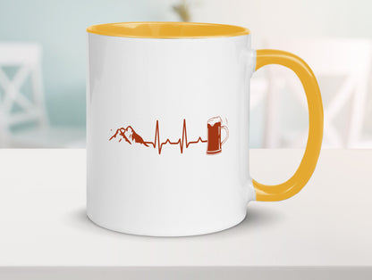 Berge und Bier | Wandern Wanderer Biertrinken Geschenkidee Humor Tasse