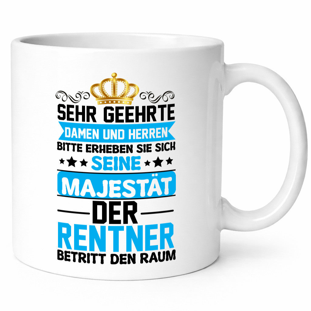 Rentner betritt den Raum | Ruhestand Pension lustiger Spruch Geschenk Jubiläum
