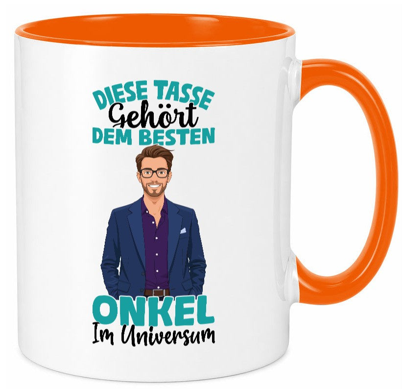 Im Universum: Onkel | Neffe Bruder Familie lustiger Spruch Geschenk Tasse