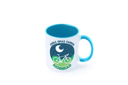 Coole Opas fahren Rennrad | Mond Landschaft Geschenk Familie Geschenkidee