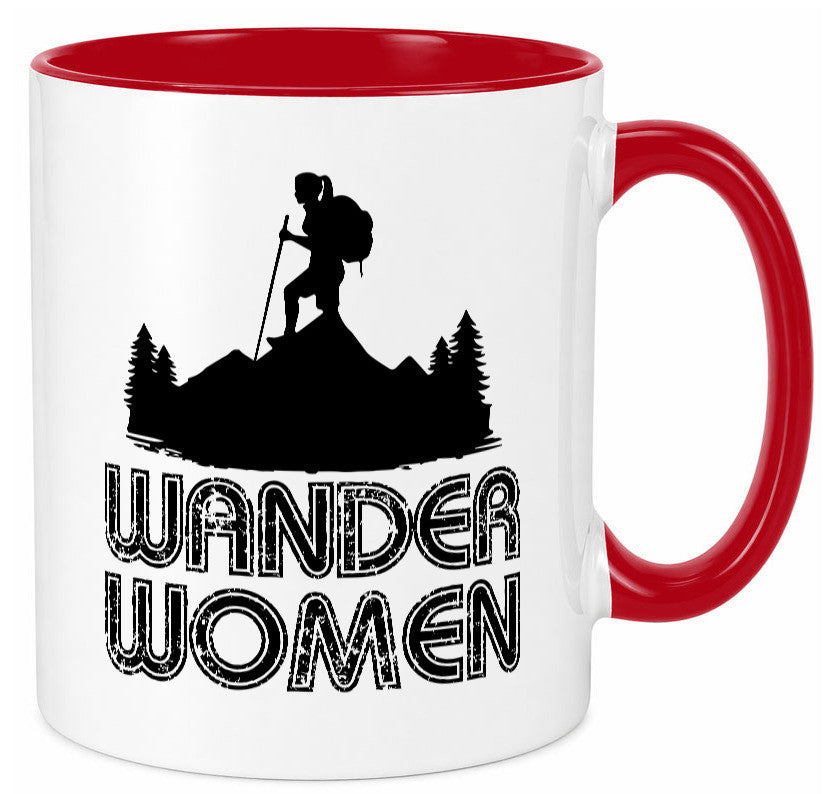 Wander Woman | Wandern Berge Geschenk Familie Geschenkidee lustiger Spruch Tasse