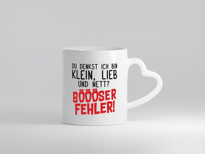Klein lieb und Nett | Teenager Freunde lustiger Spruch Geschenk Humor