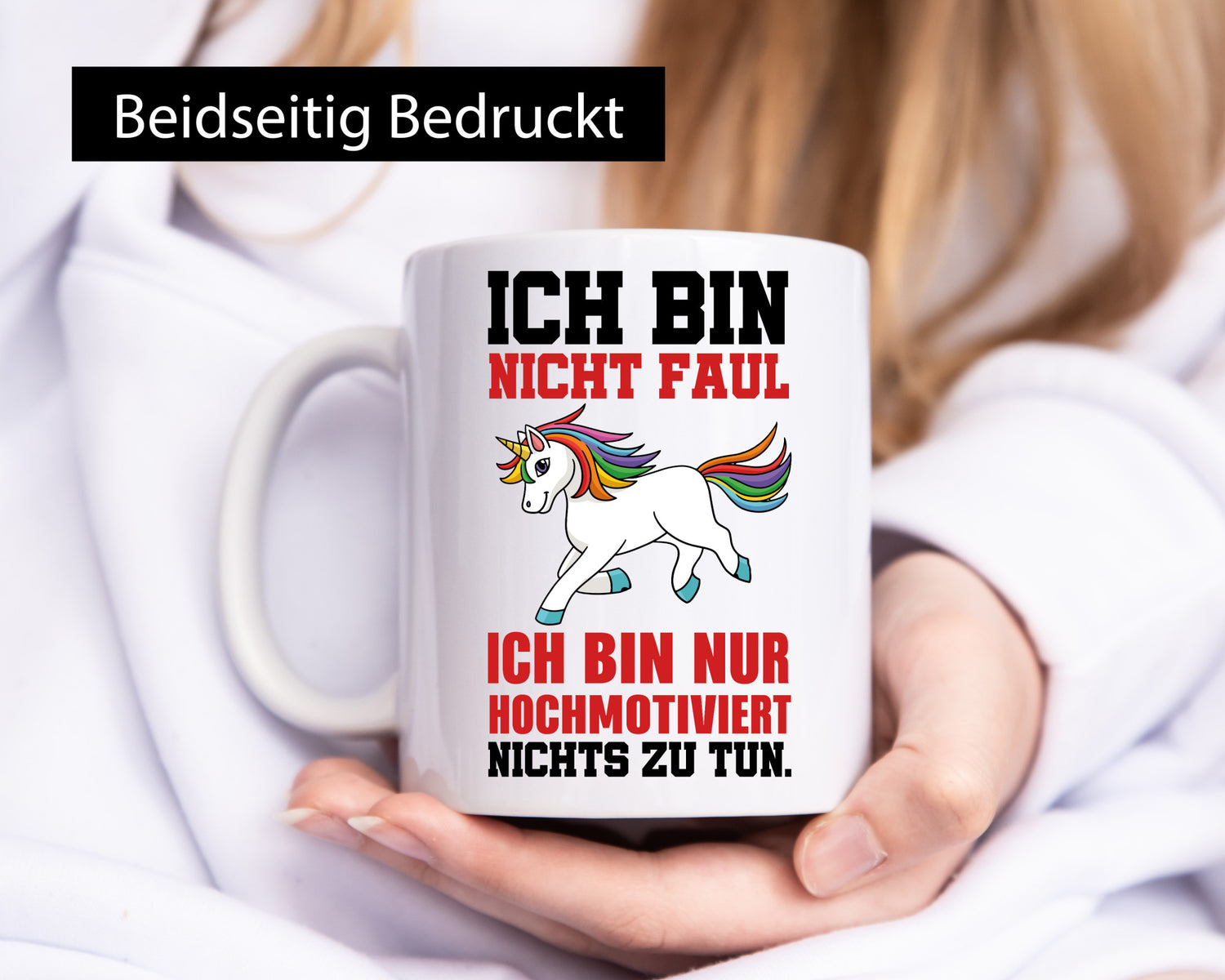 Ich bin nicht faul Einhorn Geschenkidee Humor Tasse