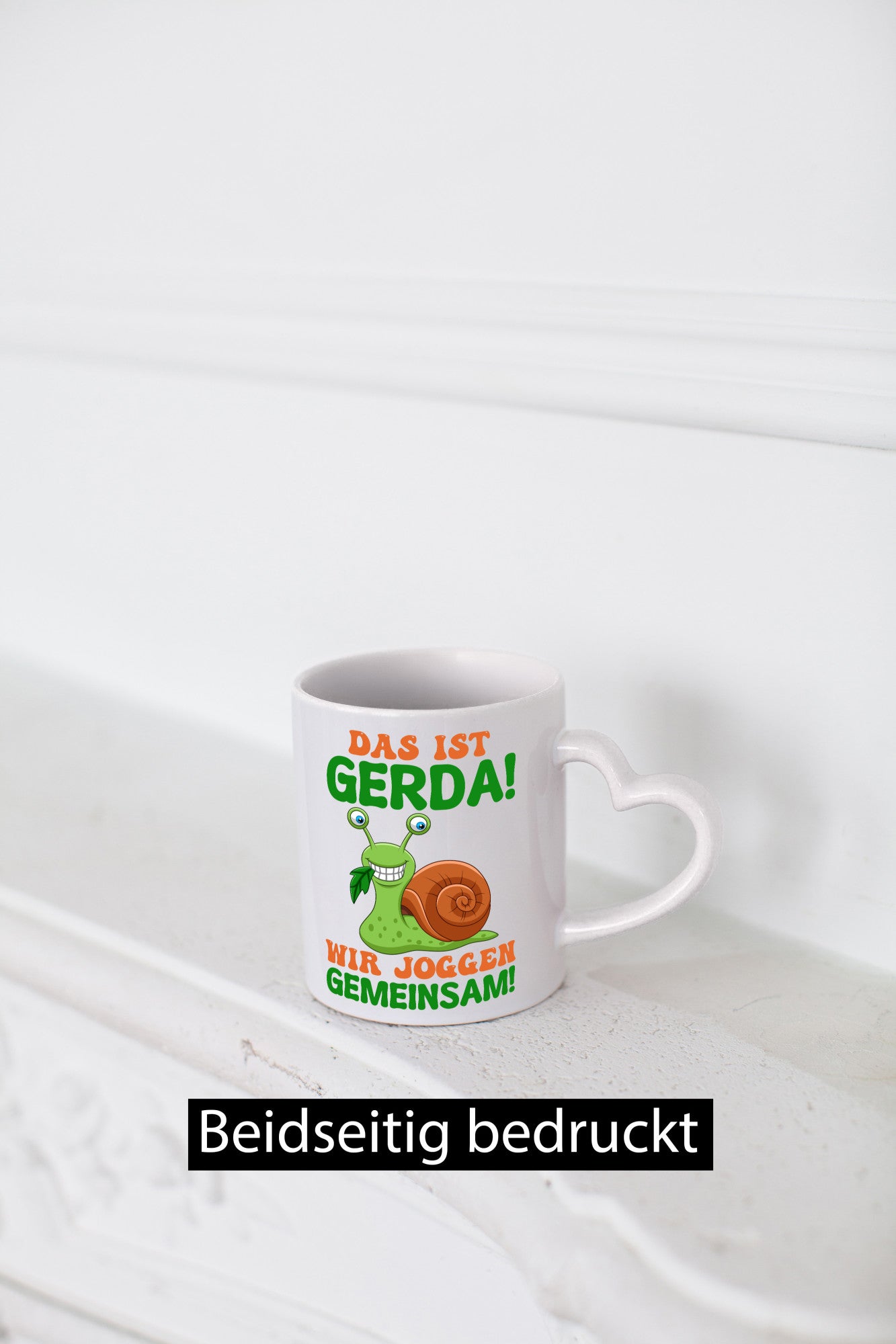 Wir Joggen gemeinsam | Sport Schnecke Humor Geschenkidee Tasse