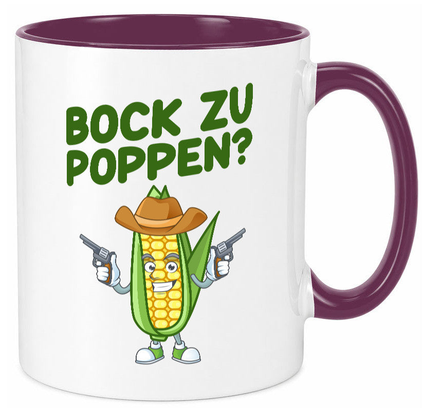 Bock auf Poppen | Mais Lustig Geschenk Humor Geschenkidee lustiger Spruch Tasse