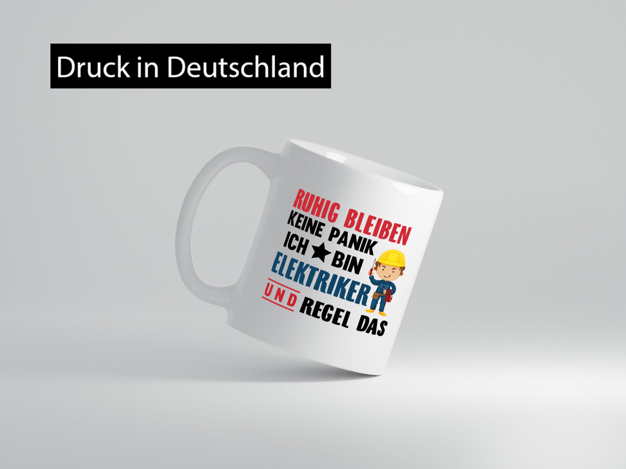 Ruhig bleiben keine Panik ich bin elektriker und regel das Humor Geschenkidee