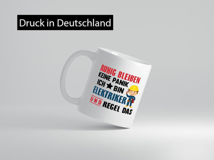Ruhig bleiben keine Panik ich bin elektriker und regel das Humor Geschenkidee