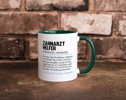 Zahnarzthelfer | Spruch Humor Zahnmedizin Geschenkidee Tasse