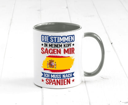 Spanien | Urlaub Stimmen in meinem Kopf Traumland v2 lustiger Spruch Geschenk