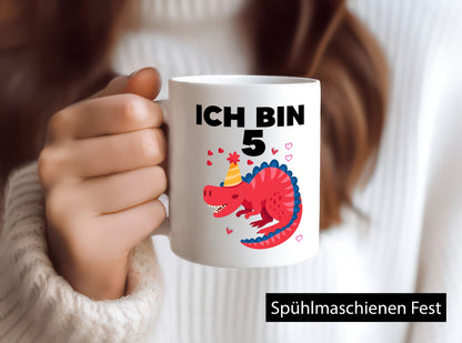 5. Geburtstag | Dino Dinosaurier 5 Jahre lustiger Spruch Geschenk Geschenkidee