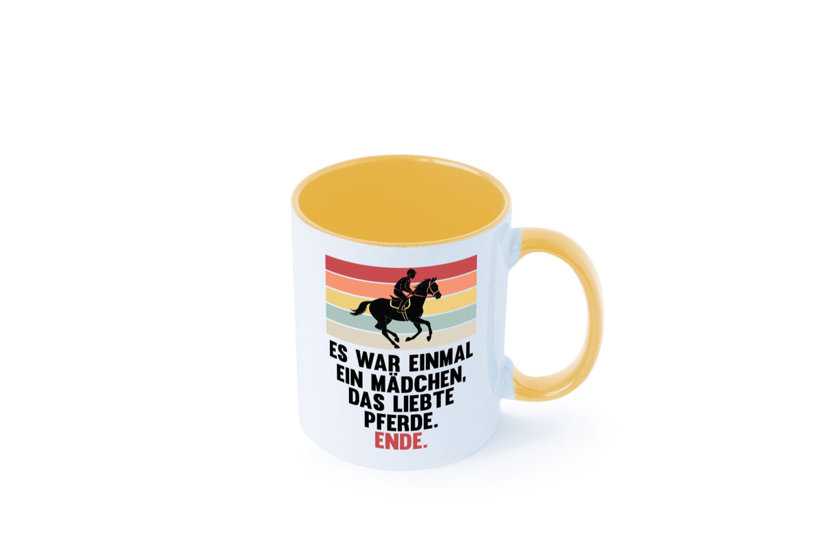 Es war einmal ein Mädchen das Liebte Pferde | lustig Humor Geschenkidee Tasse