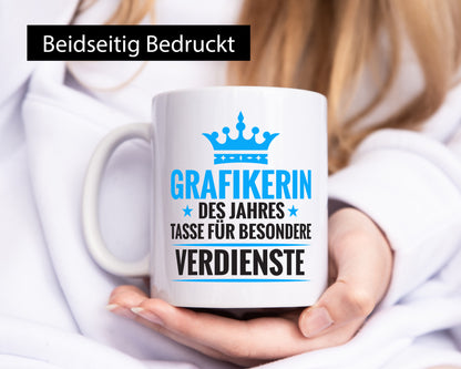 Besonderer Verdienst: Grafikerin | Grafik Design Geschenk Humor Geschenkidee