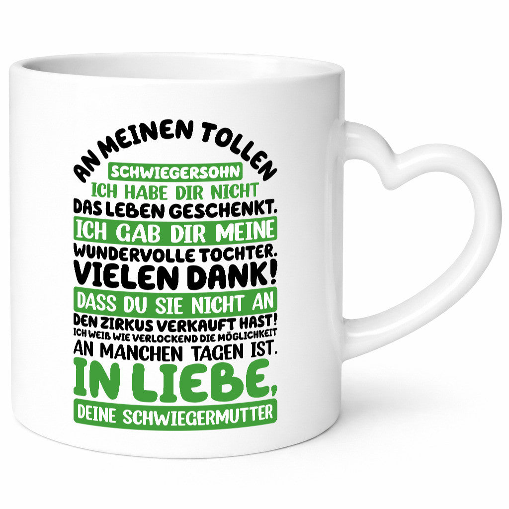 An meinen tollen Schwiegersohn vl8 Geschenk Familie Geschenkidee lustiger
