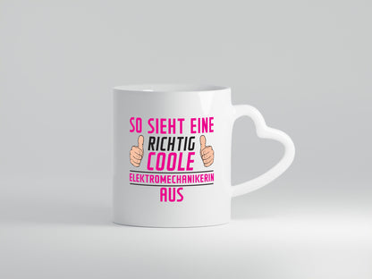 Richtig Coole Elektromechanikerin | Mechanikerin Humor Geschenkidee Tasse