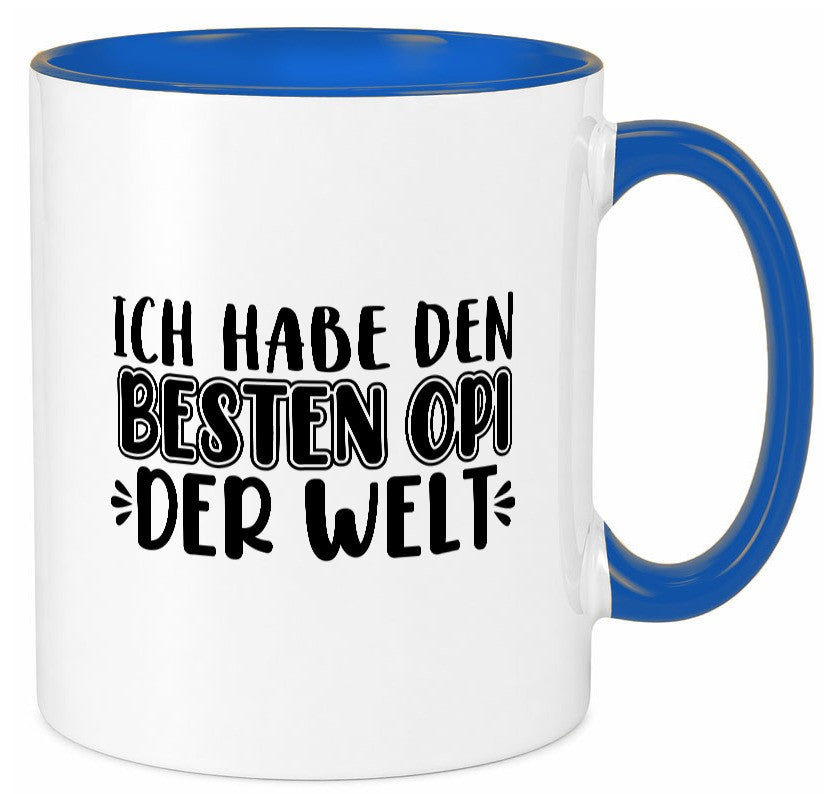 Bester Opi der Welt | Opa Tasse Großvater Statement lustiger Spruch Geschenk