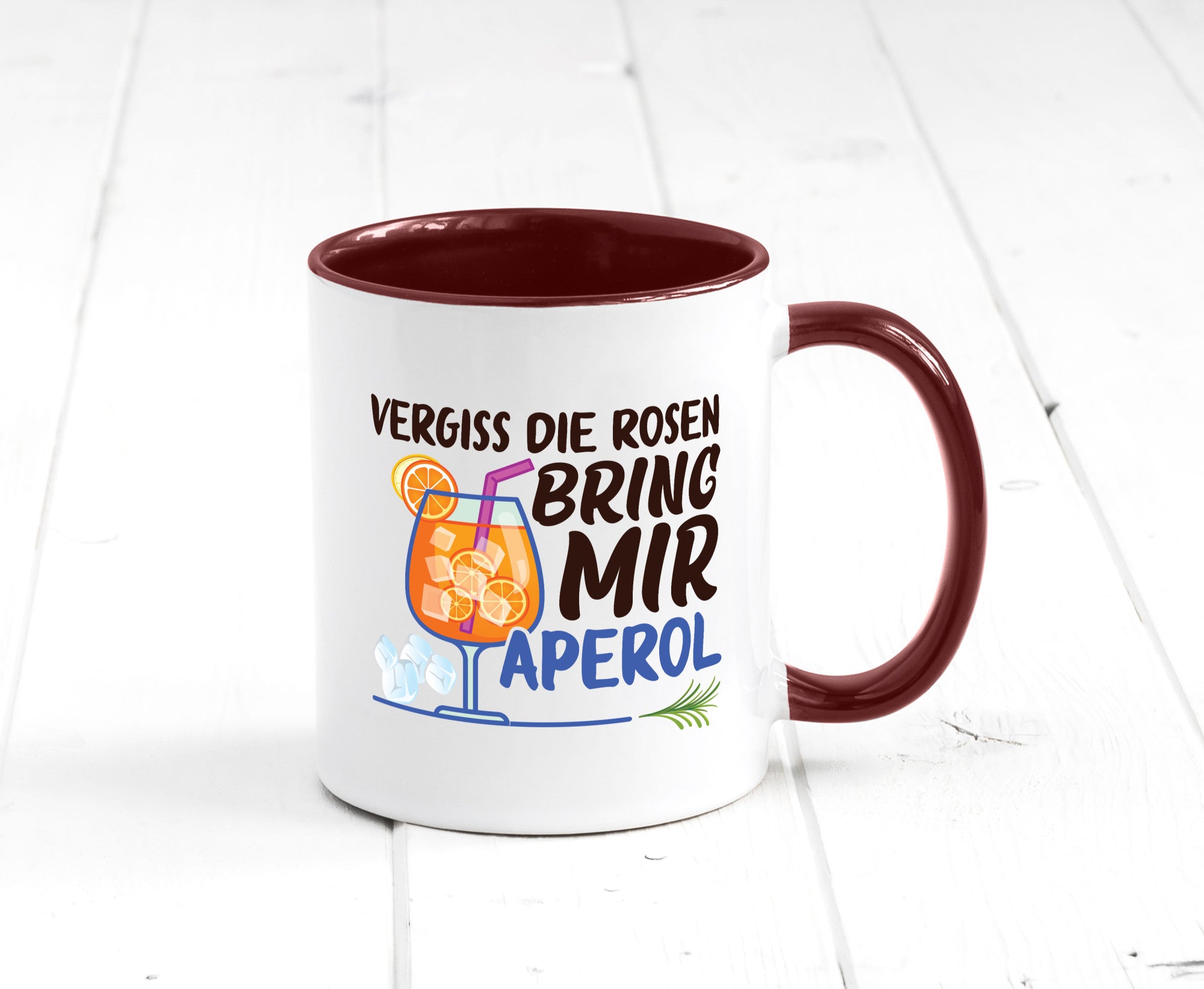 Bring mir Aperol | Rosen Paar Party Geschenkidee Humor Tasse