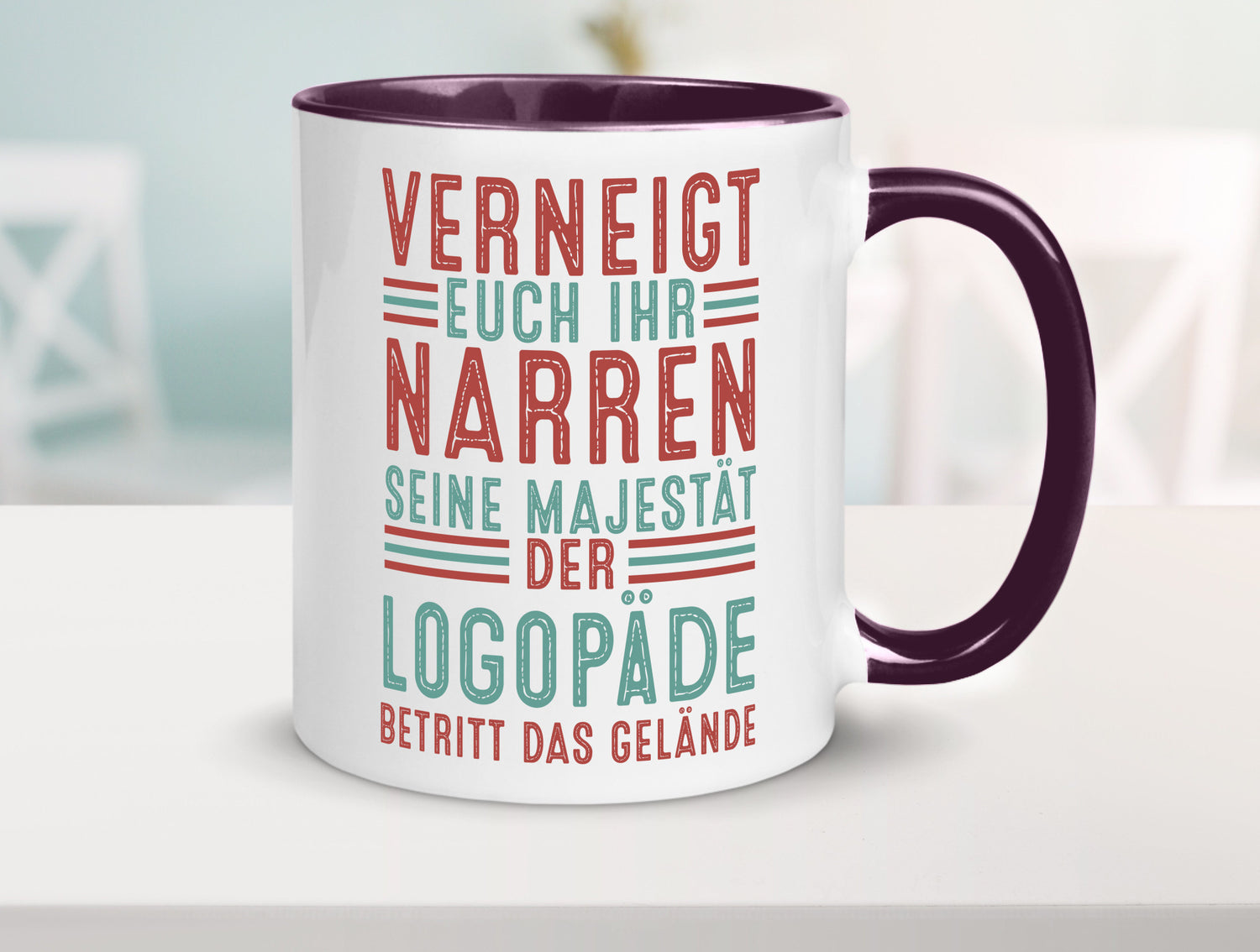 Verneigt euch: Logopäde | Sprachtherapie Geschenkidee Humor Tasse