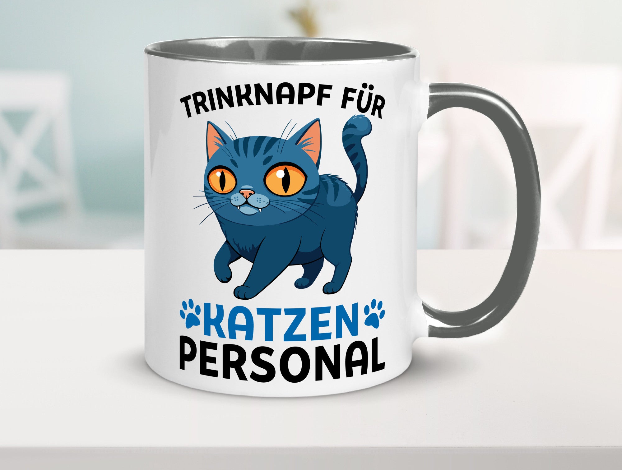 Katzen Personal | Katzenbesitzer Tasse Katze Humor vl2 Tierliebhaber