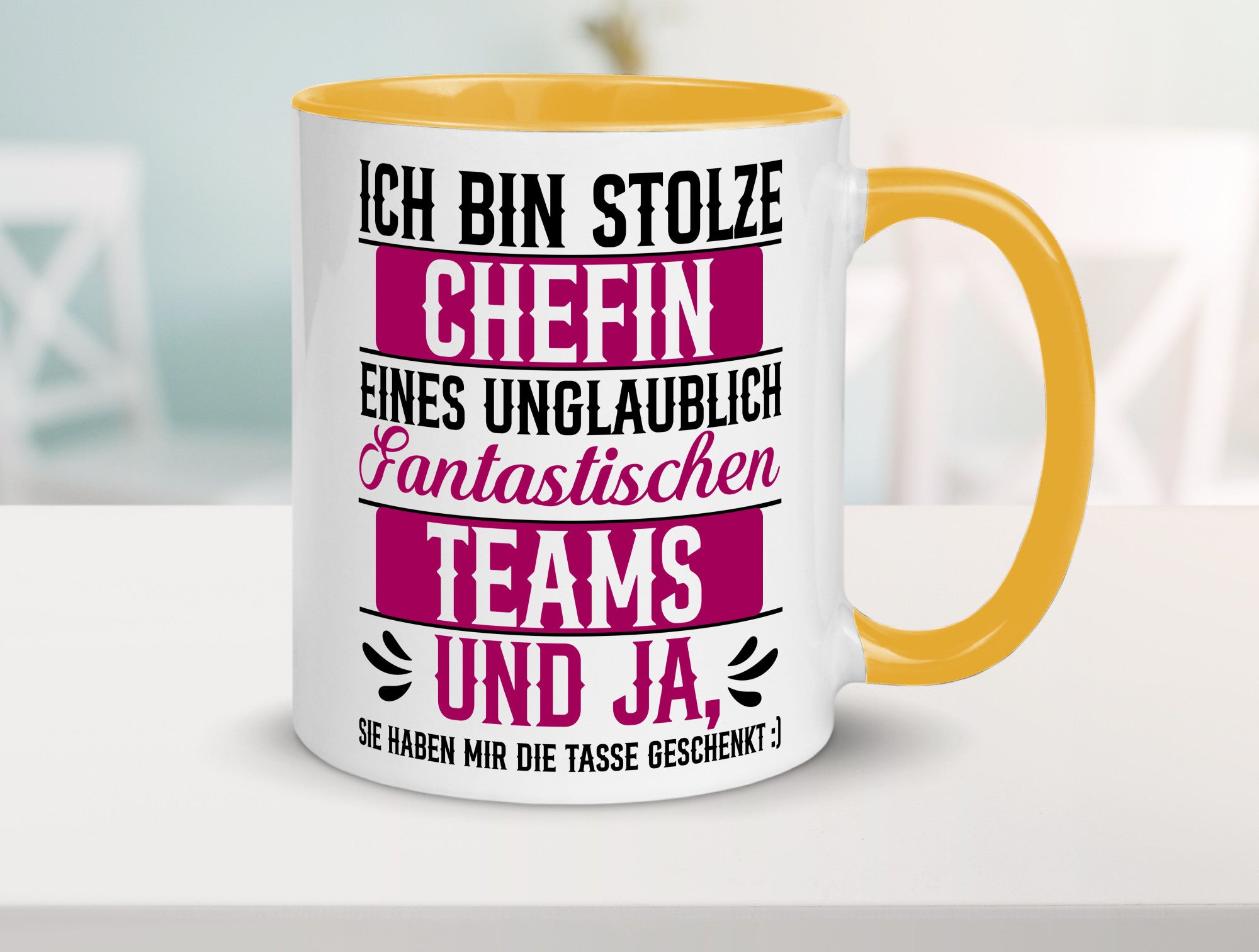 Stolze Chefin | Tolles Team Mitarbeiter lustig Arbeit Kollegen Büro Geschenk