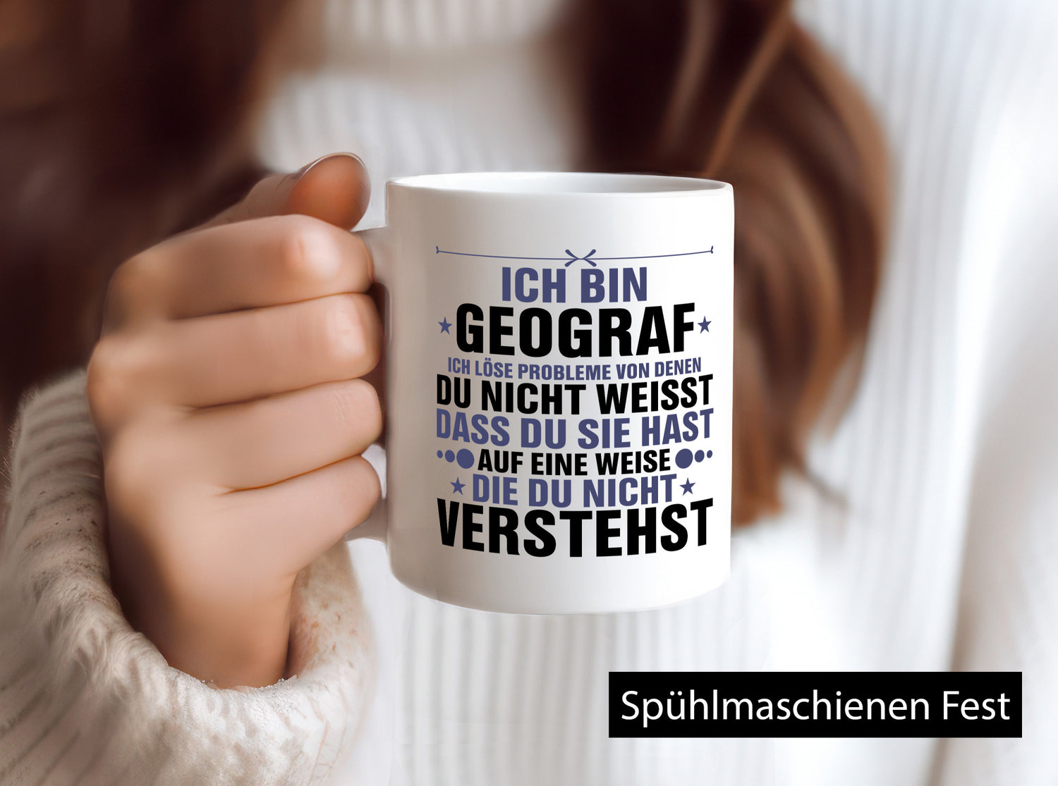 Löse Probleme: Geograf | Geografie lustig Humor Geschenkidee Geschenk Tasse