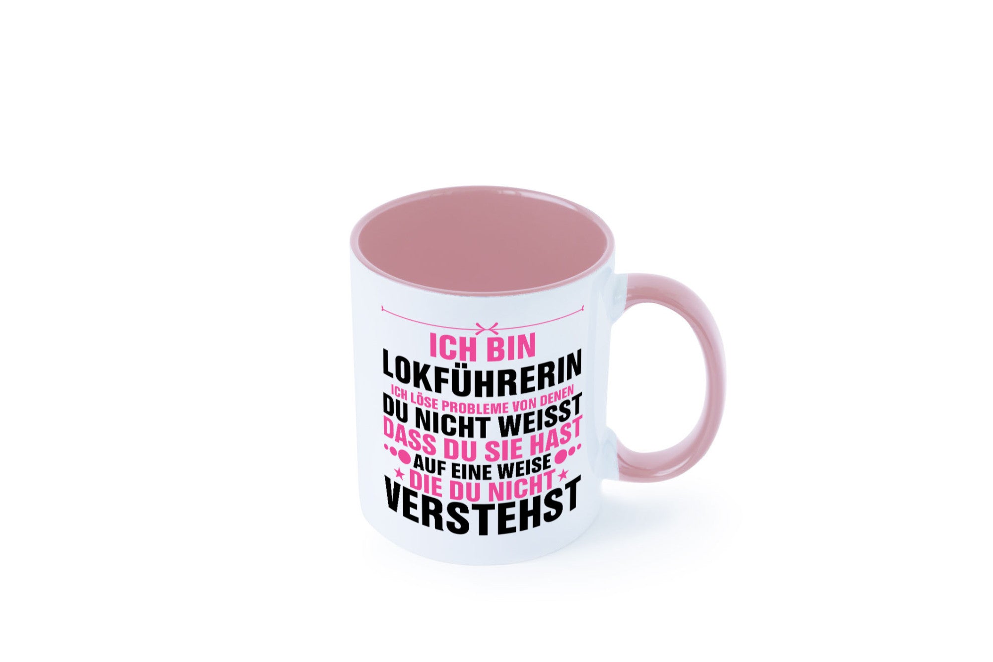 Löse Probleme: Lokführerin | Zug Beruf v2 Humor Arbeit Kollegen Büro